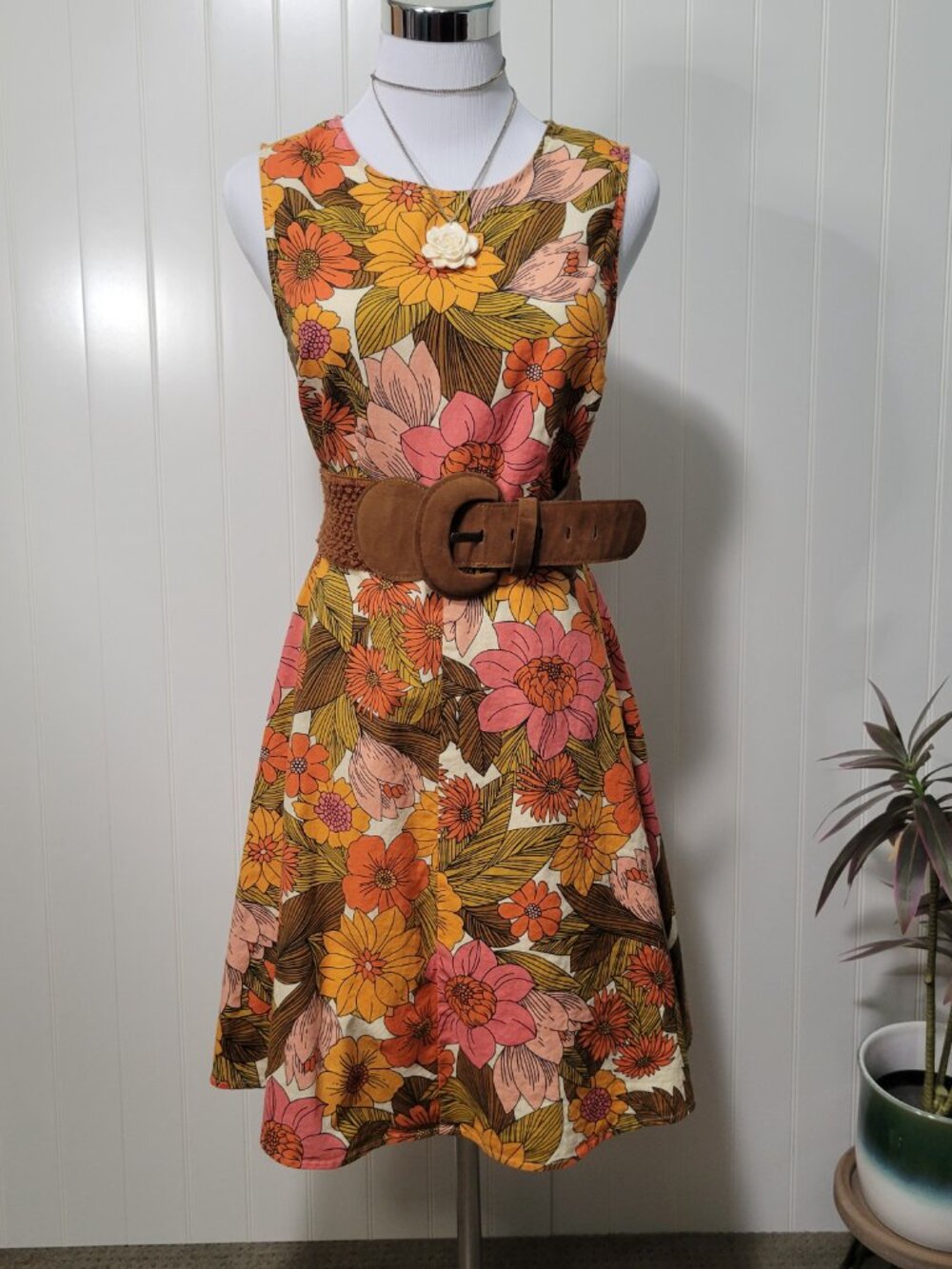 Princess Highway Nellie 60s 70s Mod Boho Hippie Austin Powers Floral Mini Dress